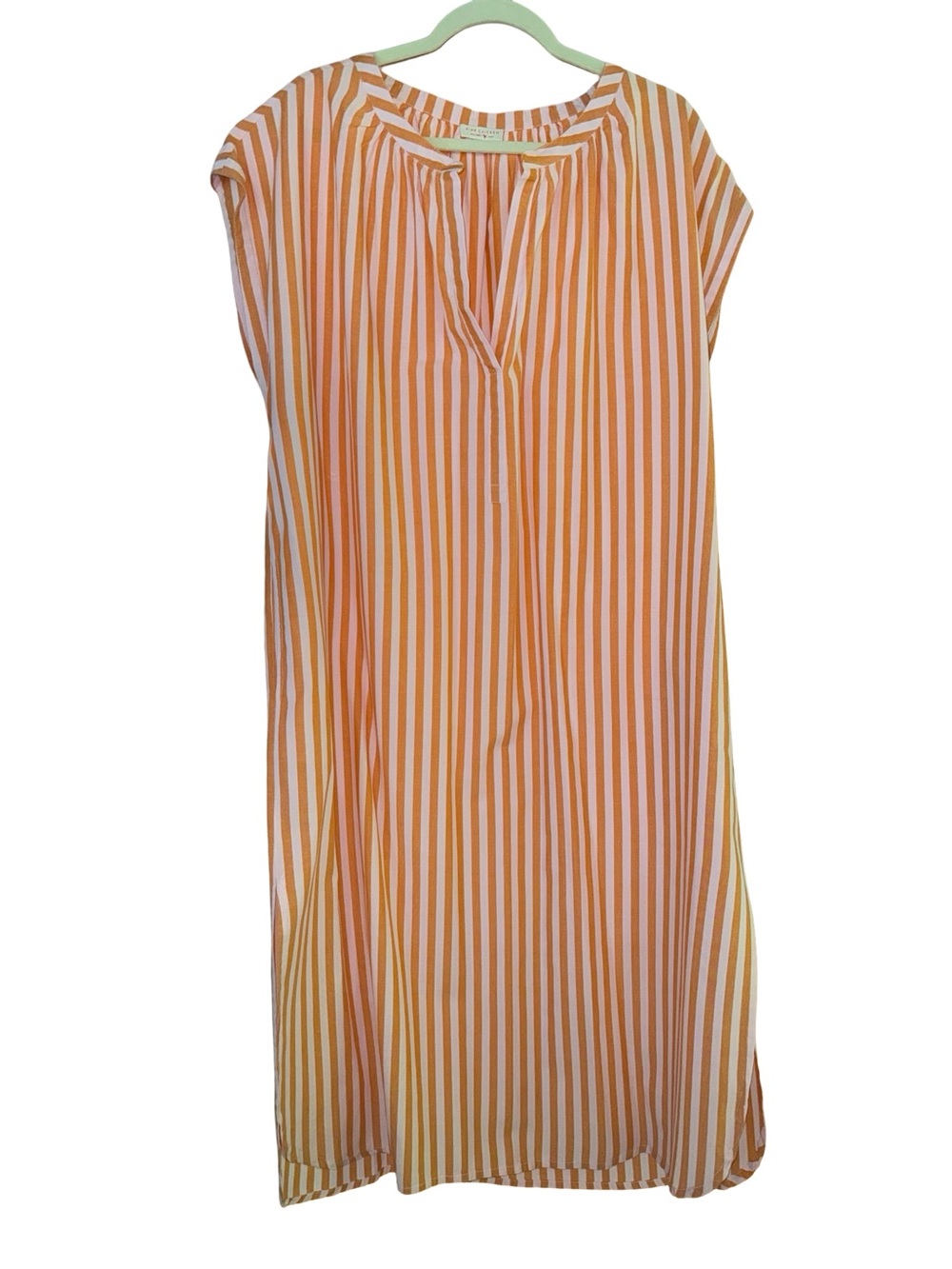 Pink Chicken Womens Cooper Coverup - Orange Pink Stripe